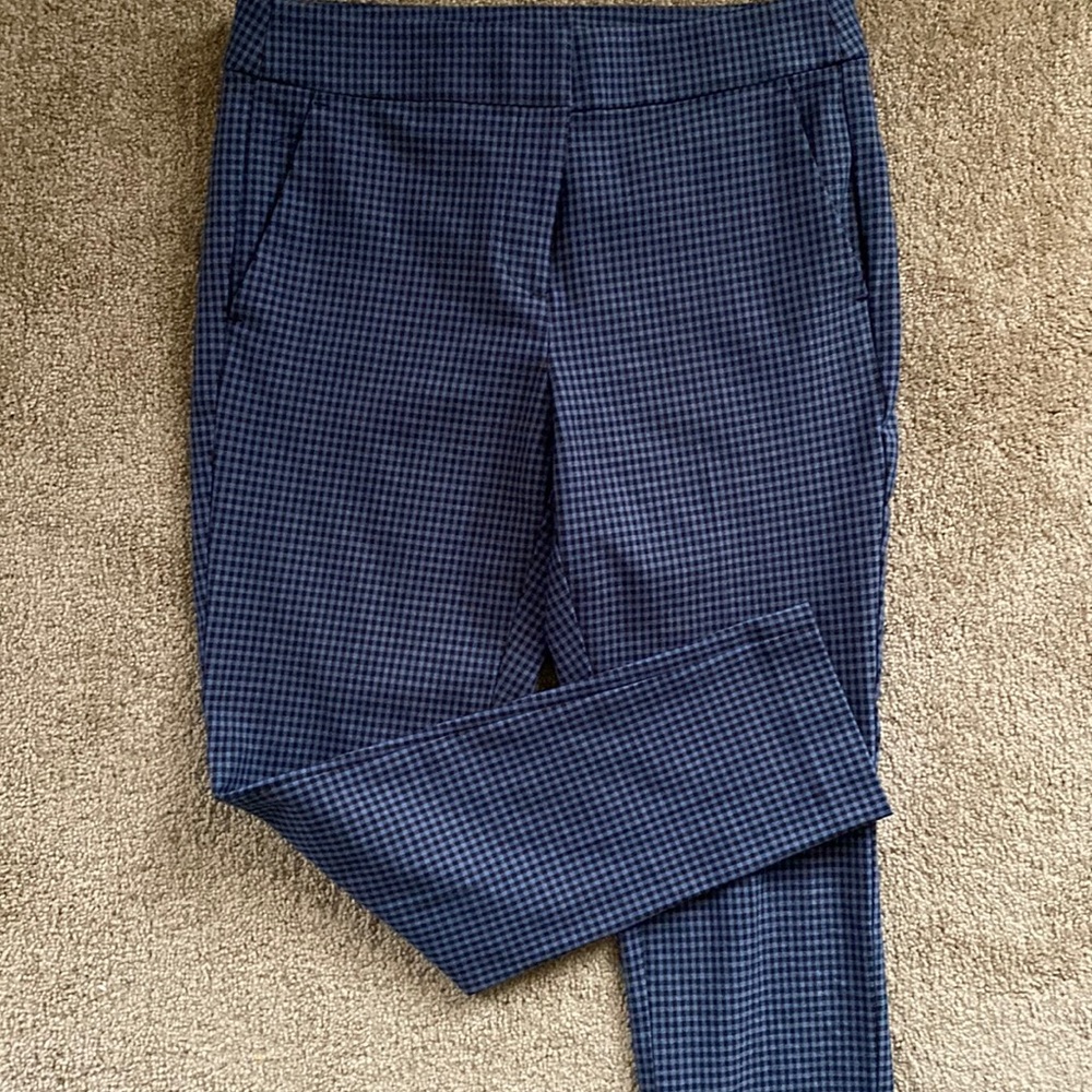 Loft Sz 8 checkered Marissa fit ankle pants